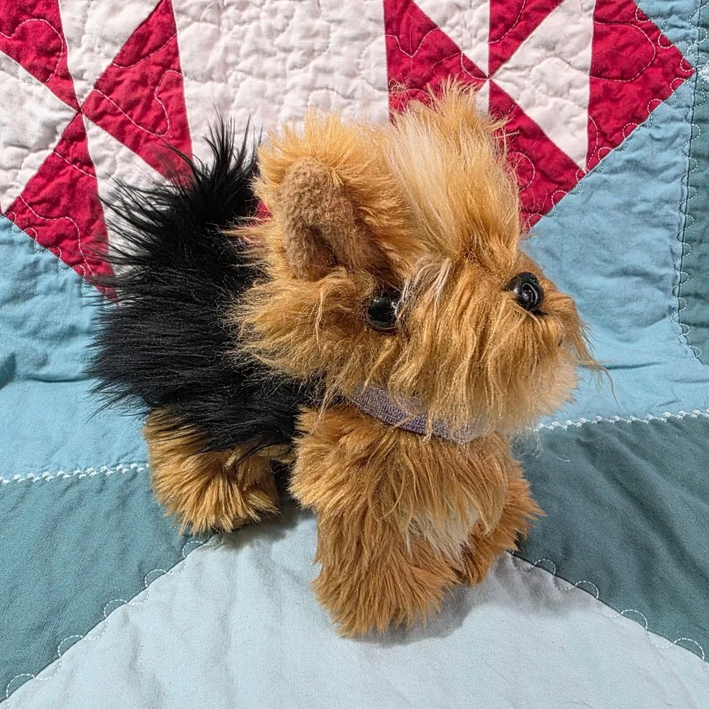 Battat Our Generation Yorkshire Terrier Dog Plush Tan Black Posable Legs 6‎ Inch